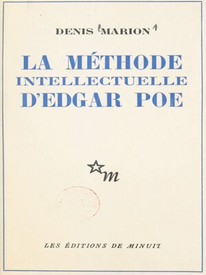 cover image of La méthode intellectuelle d'Edgar Poe